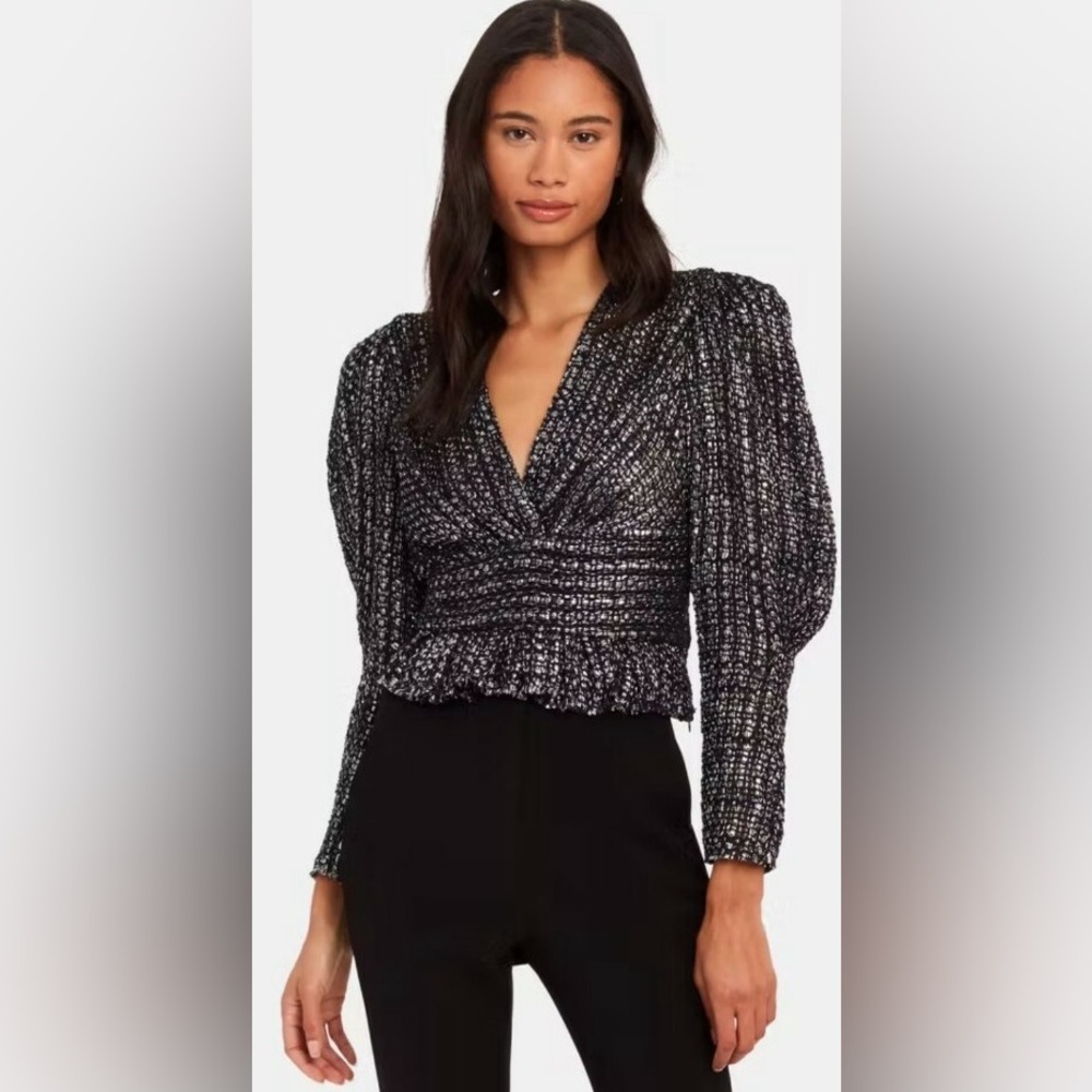IRO Guarda Top - Black/Silver | Garmentory
